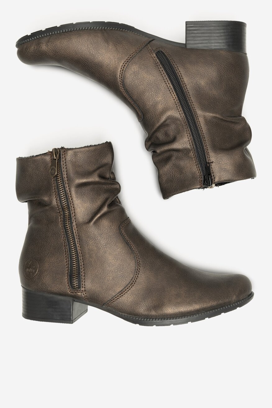 Botki skórzane ocieplane