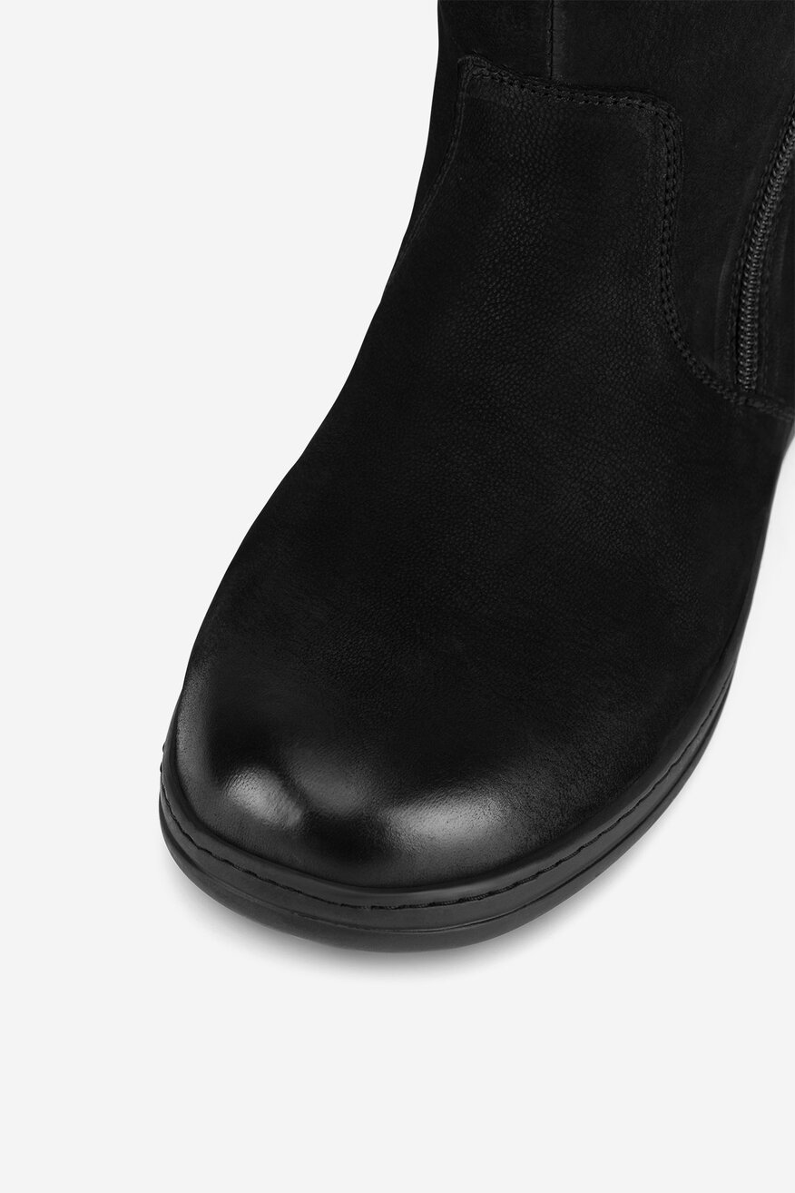 Botki skórzane ocieplane