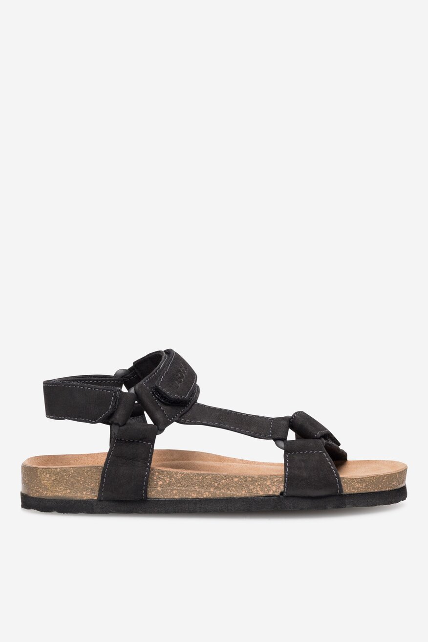 Sandały skórzane na rzepy