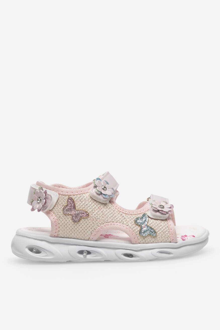 Sandały z migającymi diodami