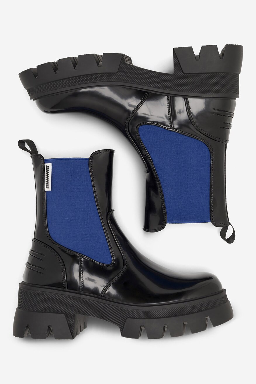 Botki na grubej podeszwie