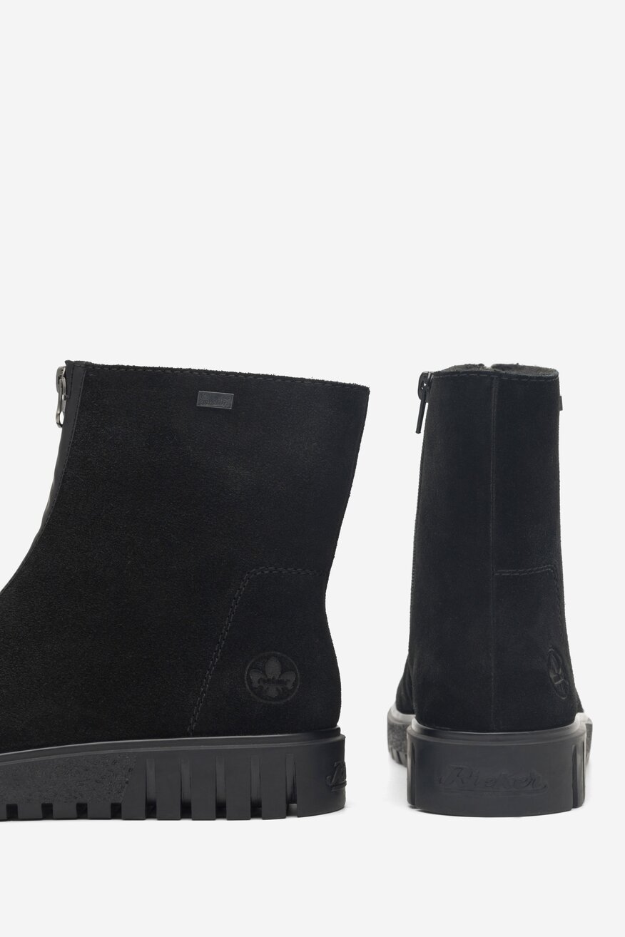 Botki skórzane ocieplane