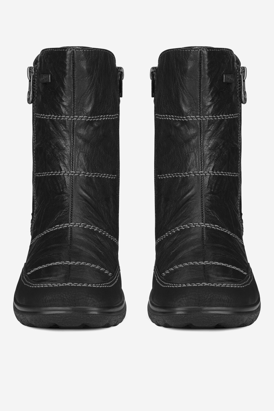 Botki skórzane ocieplane