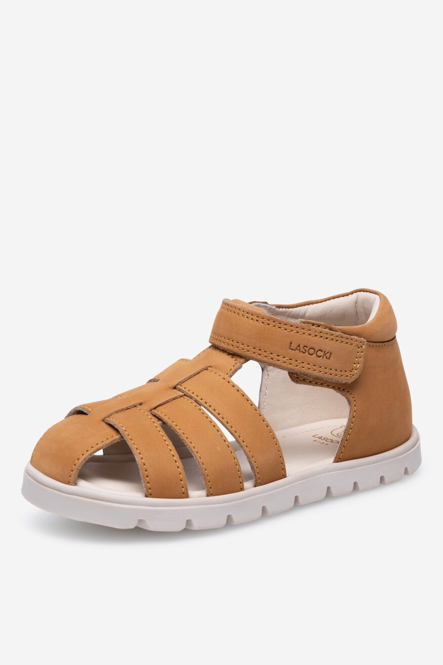 Sandały skórzane na rzepy