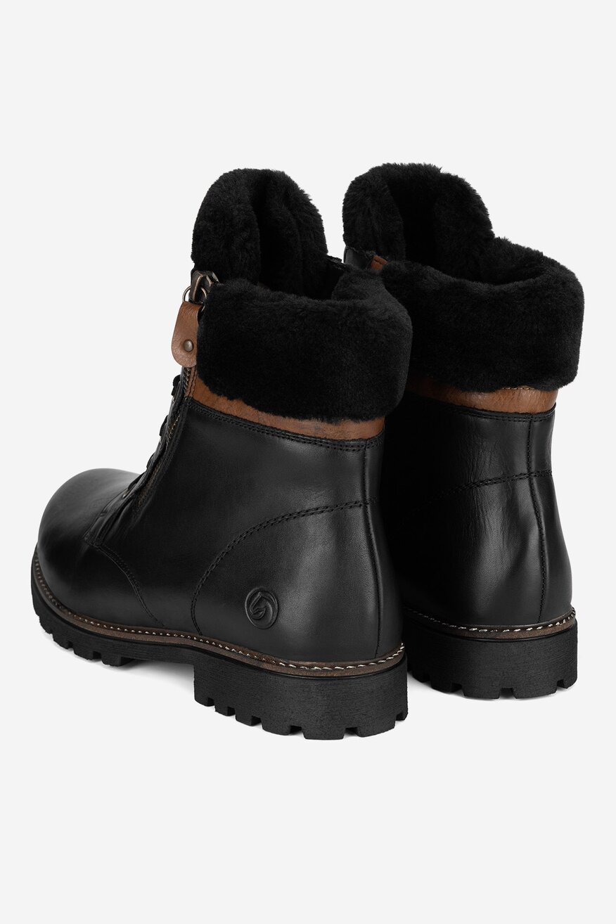 Trzewiki skórzane ocieplane