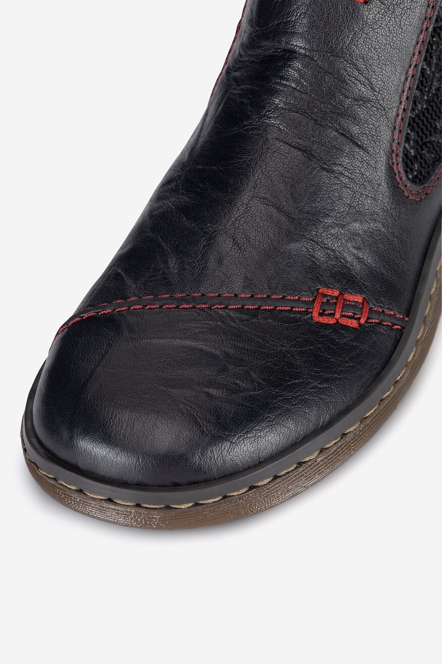 Botki skórzane ocieplane