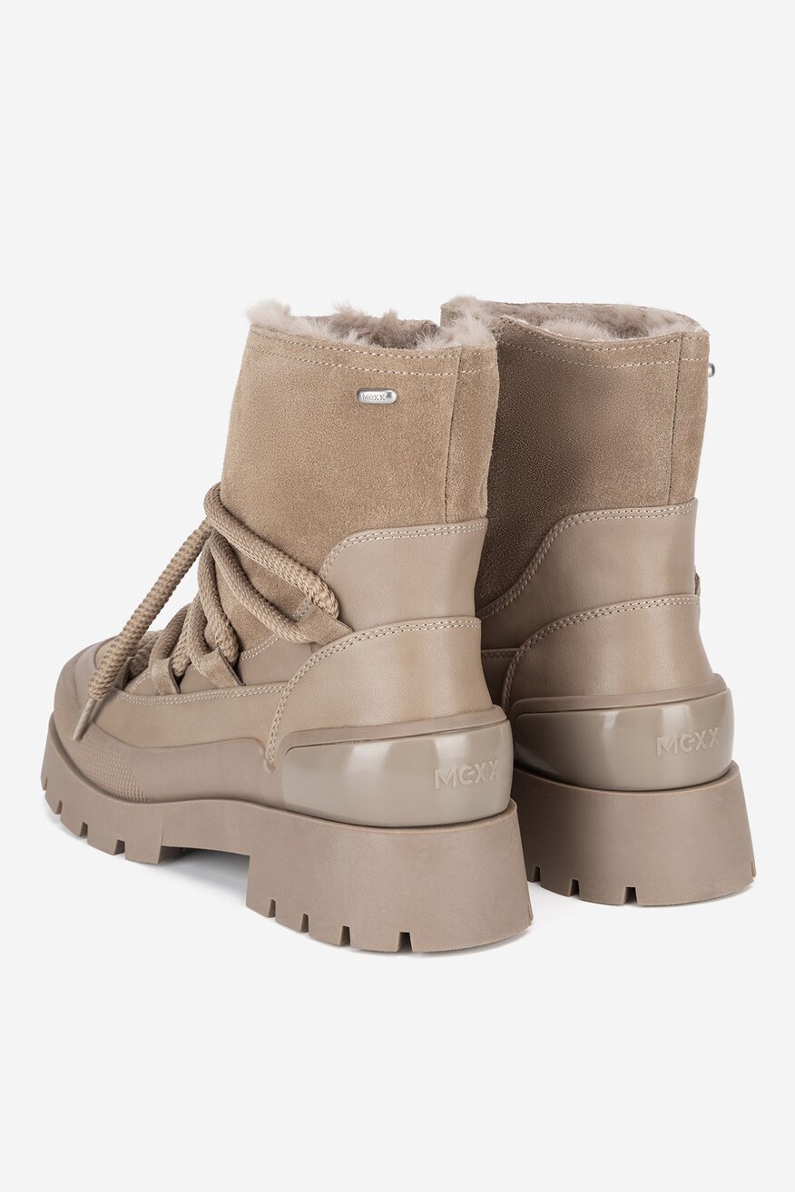 Botki skórzane ocieplane