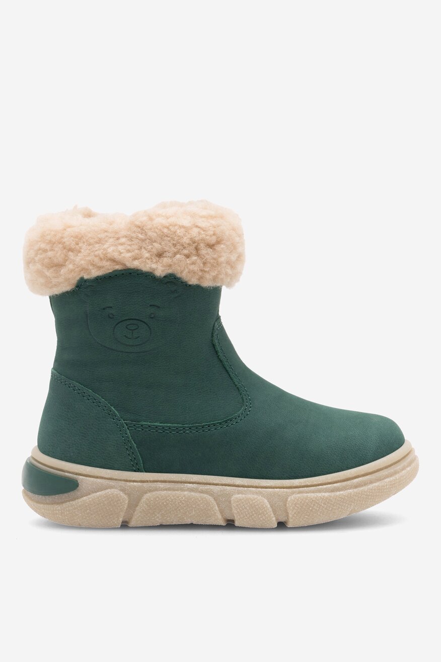 Botki skórzane ocieplane