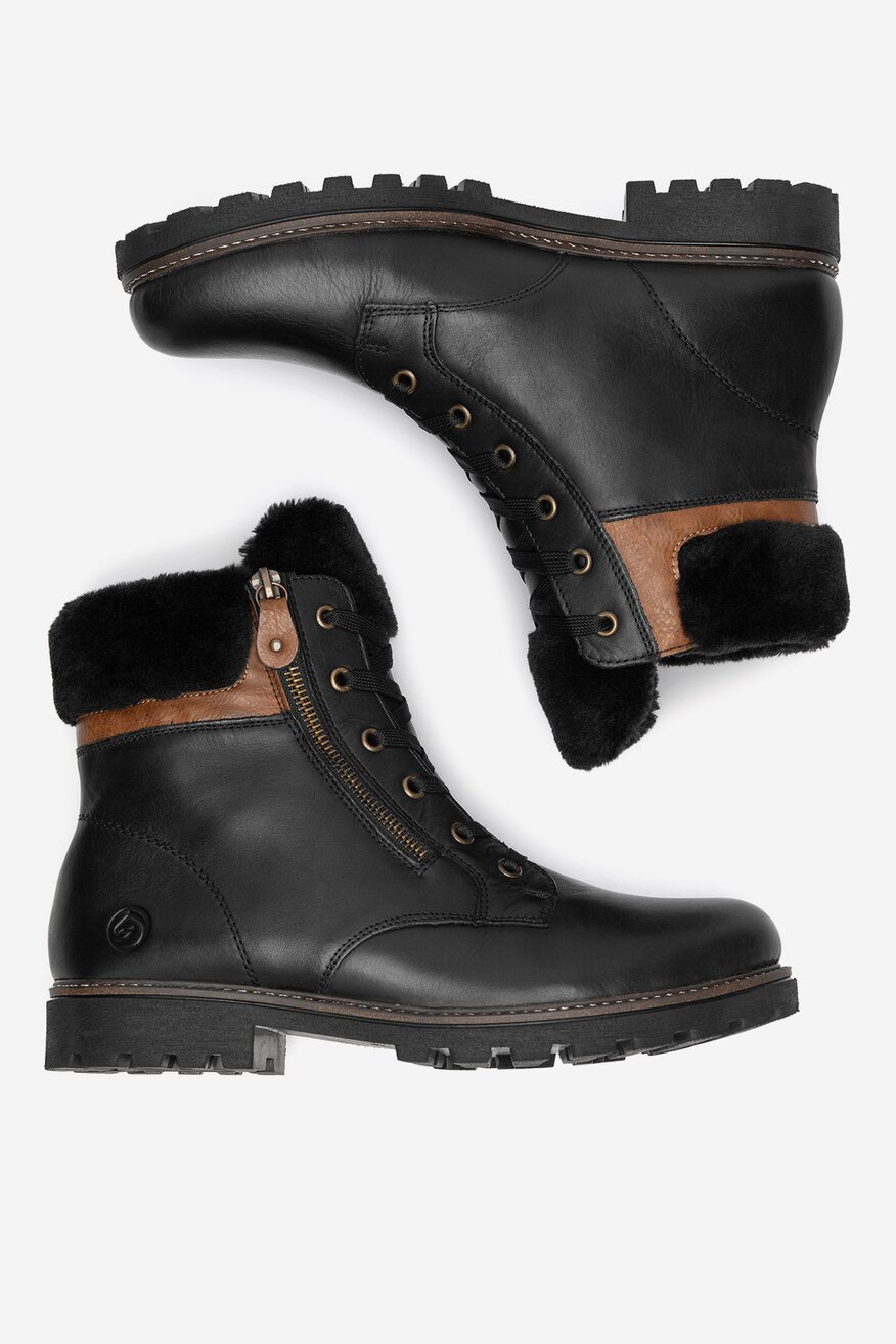 Trzewiki skórzane ocieplane