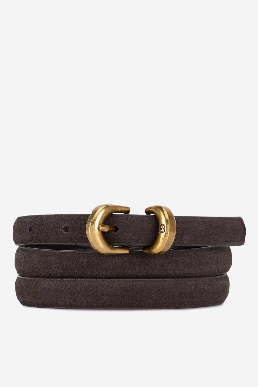 Pasek damski skórzany