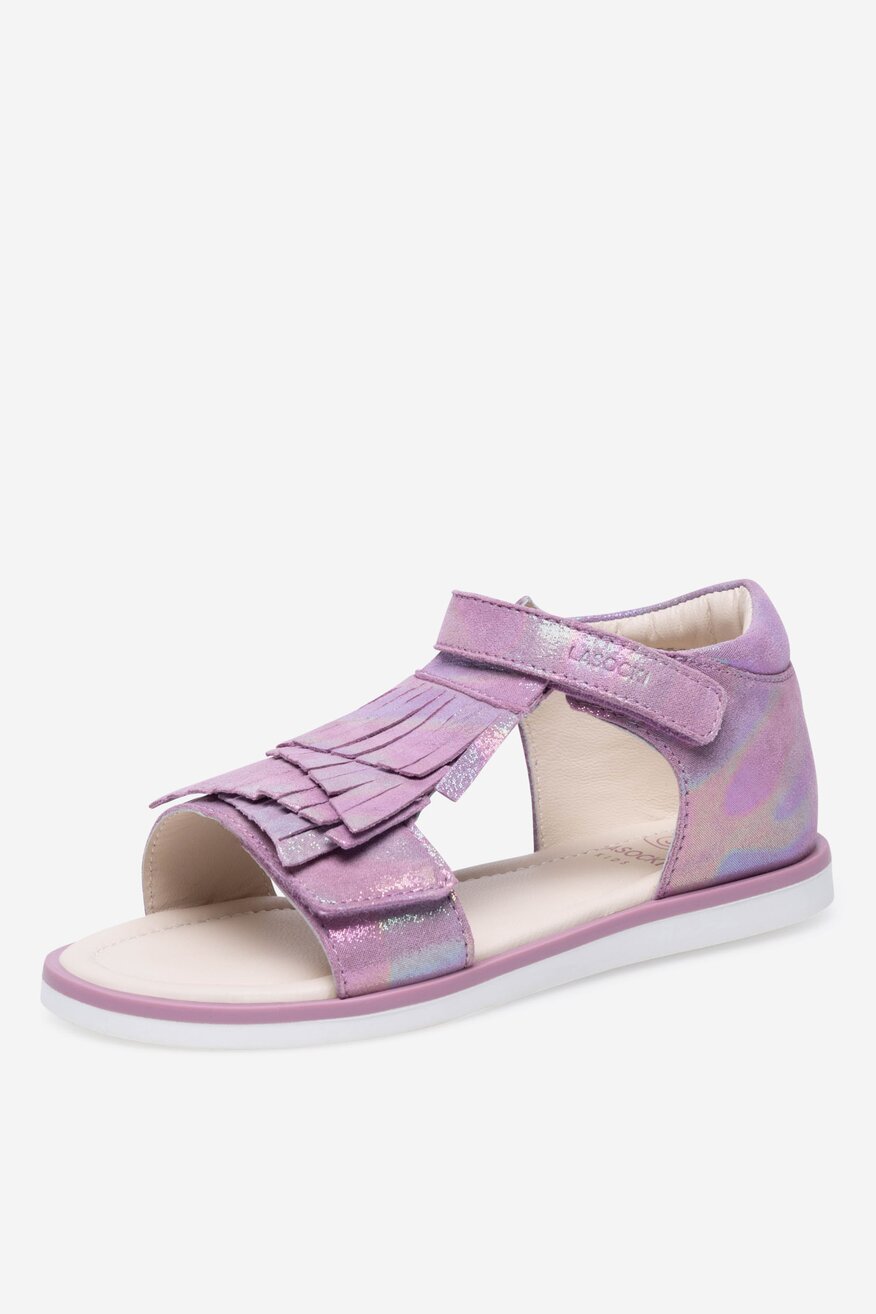 Sandały skórzane na rzepy