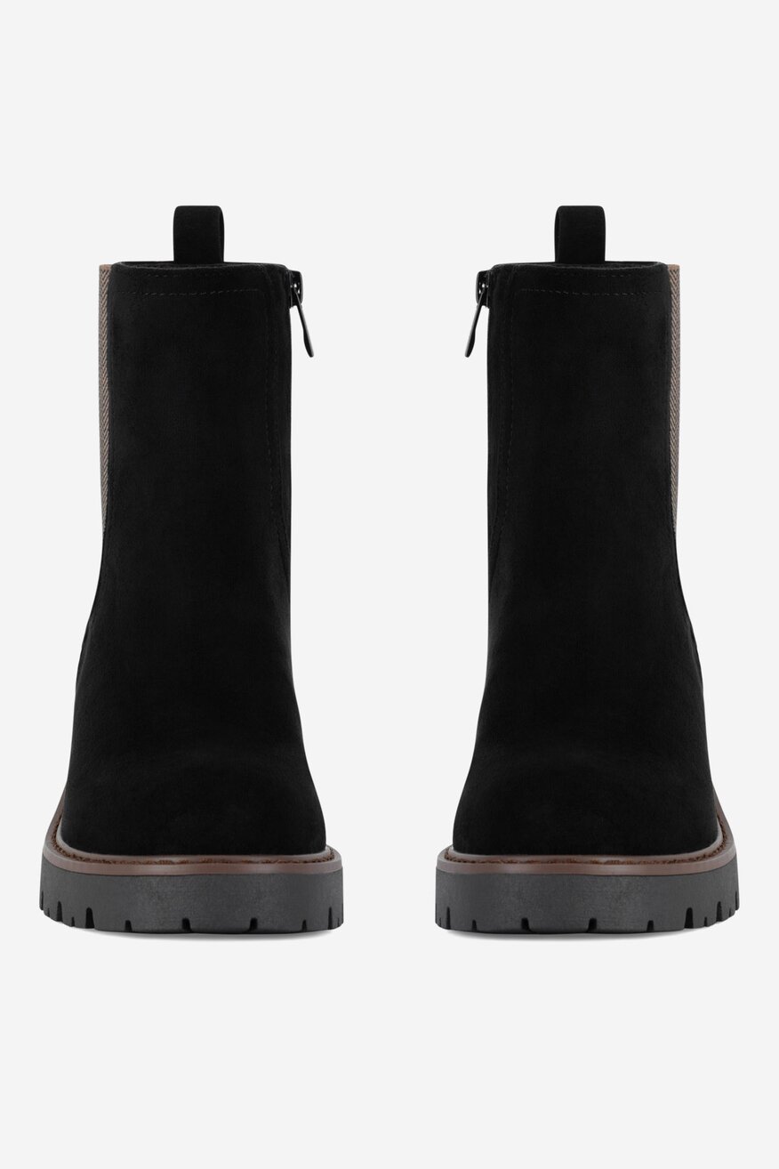 Botki na grubej podeszwie