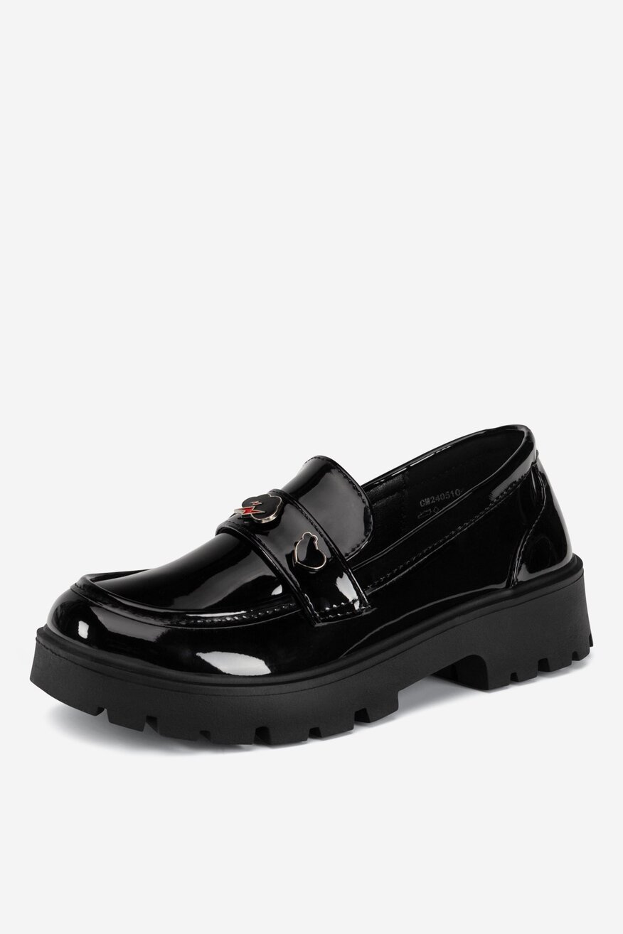 Loafersy lakierowane