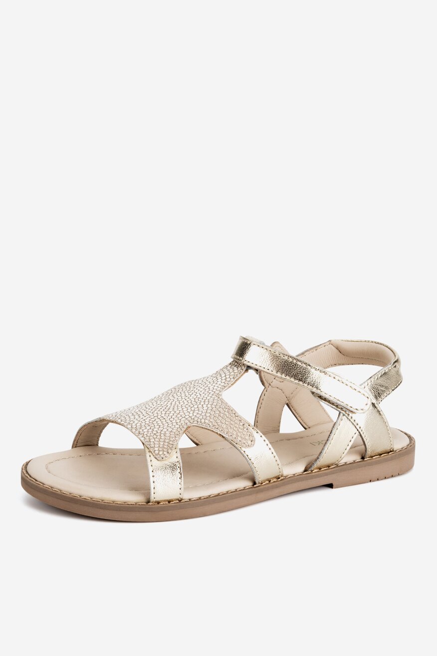 Sandały skórzane na rzepy