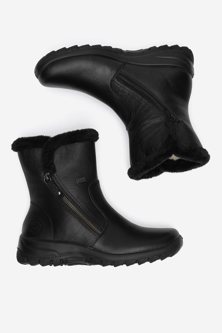 Botki skórzane ocieplane