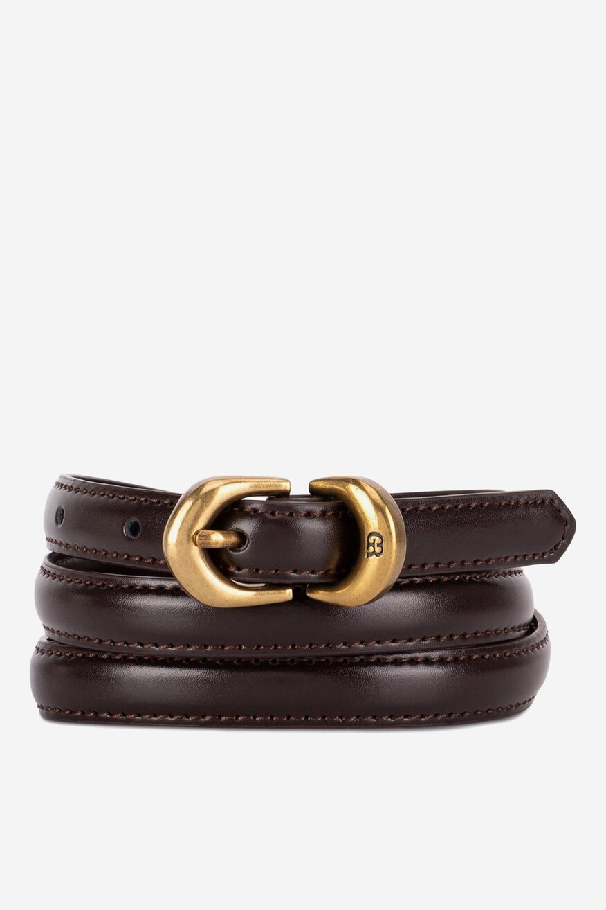 Pasek damski skórzany