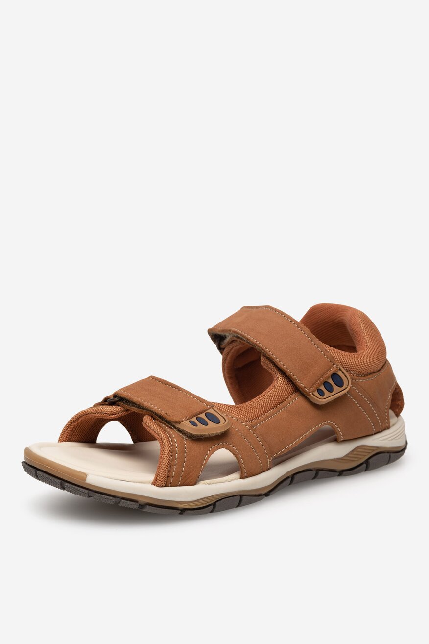 Sandały skórzane na rzepy