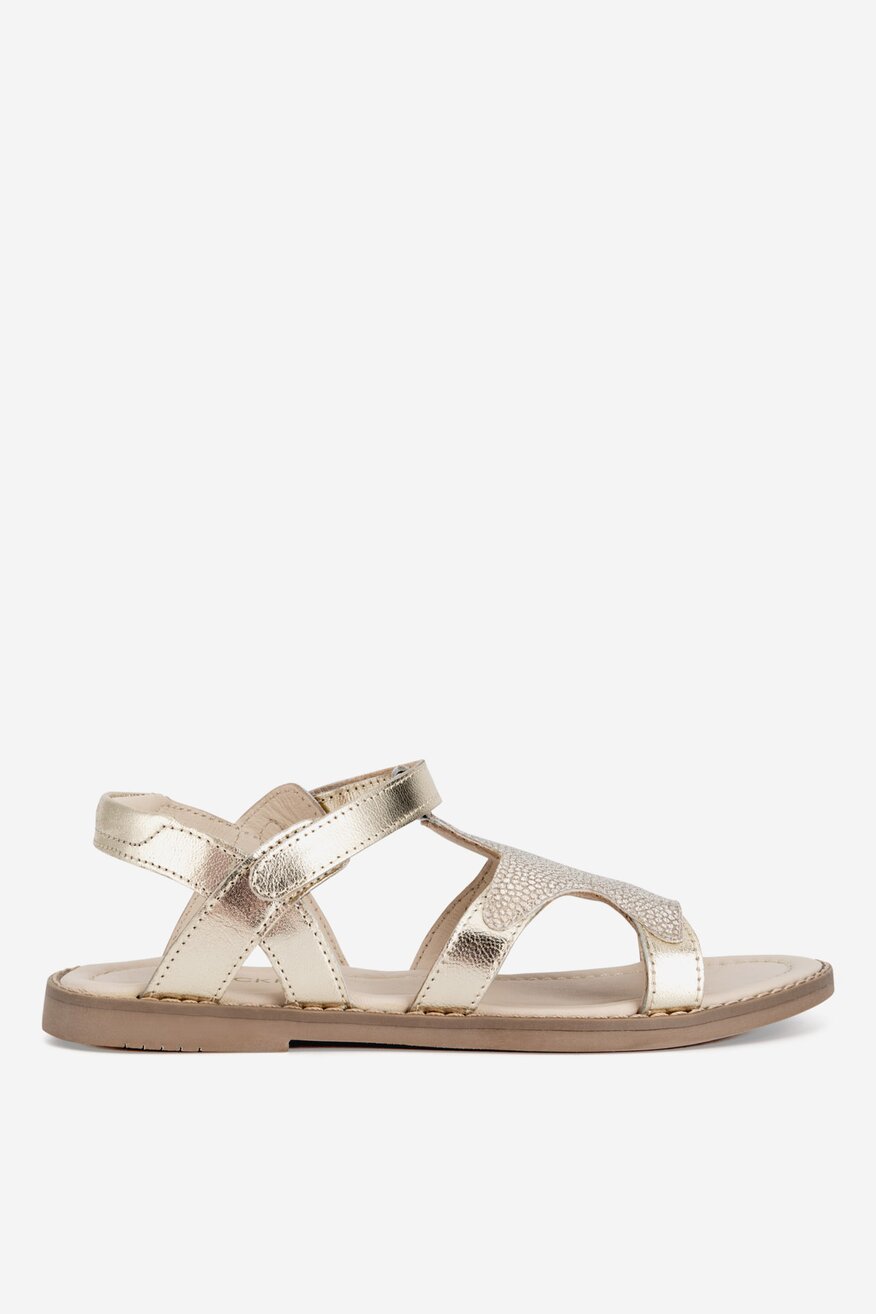 Sandały skórzane na rzepy