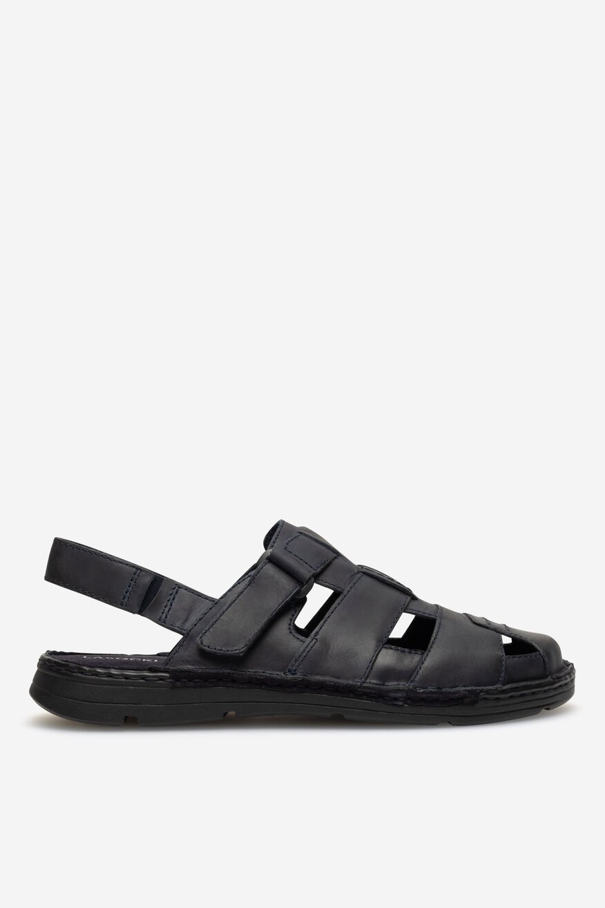 Sandały skórzane na rzepy