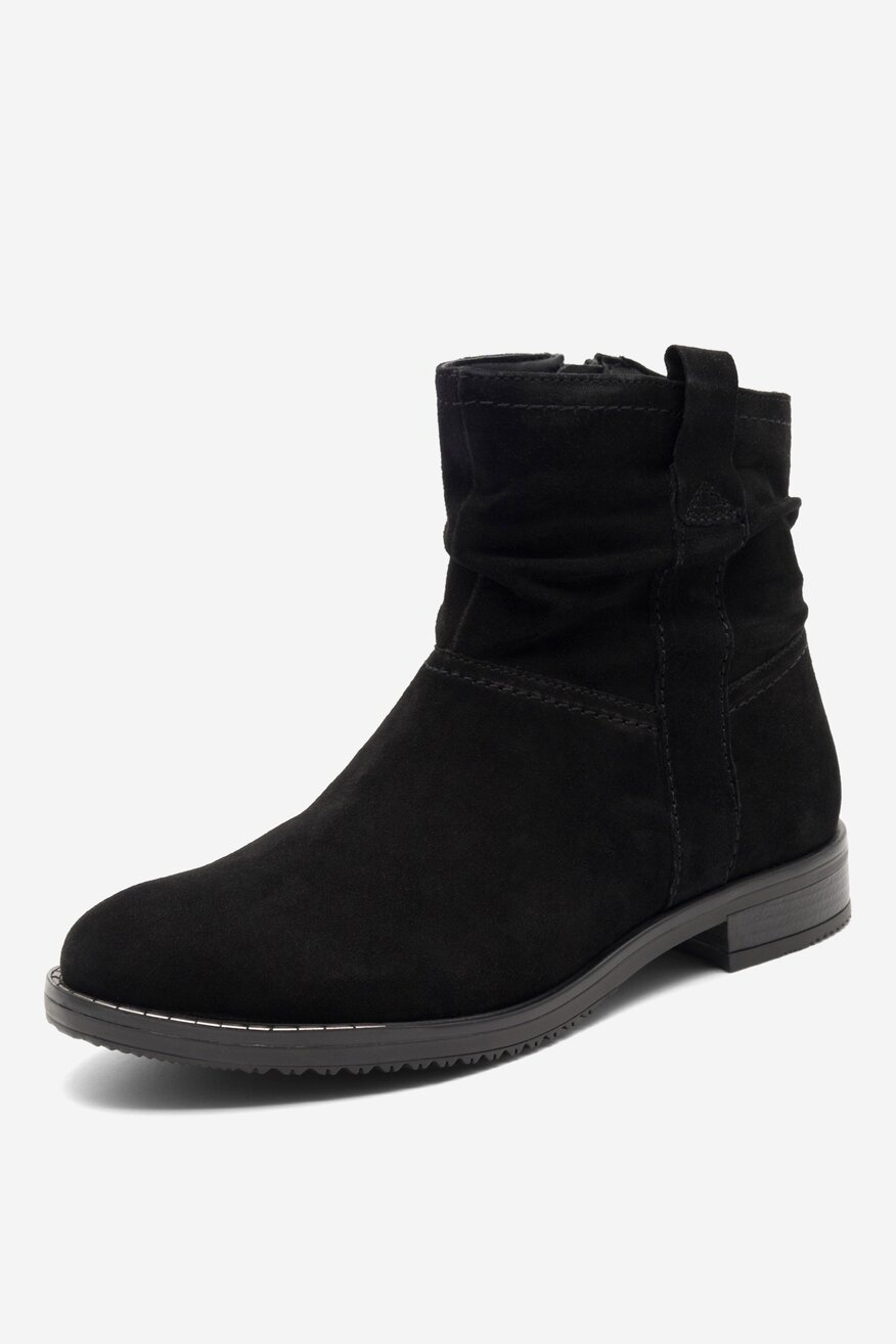 Botki skórzane ocieplane