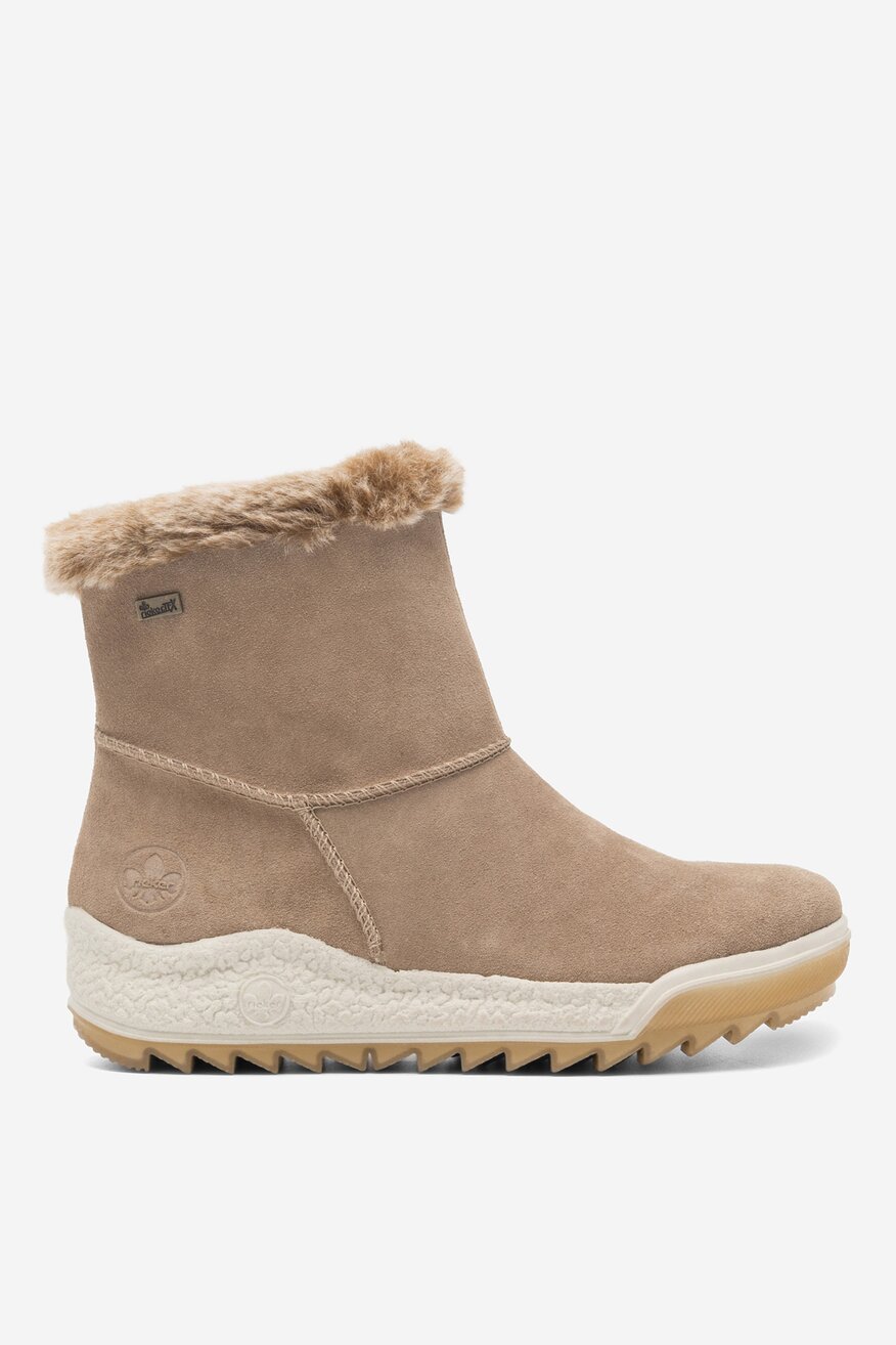 Botki skórzane ocieplane