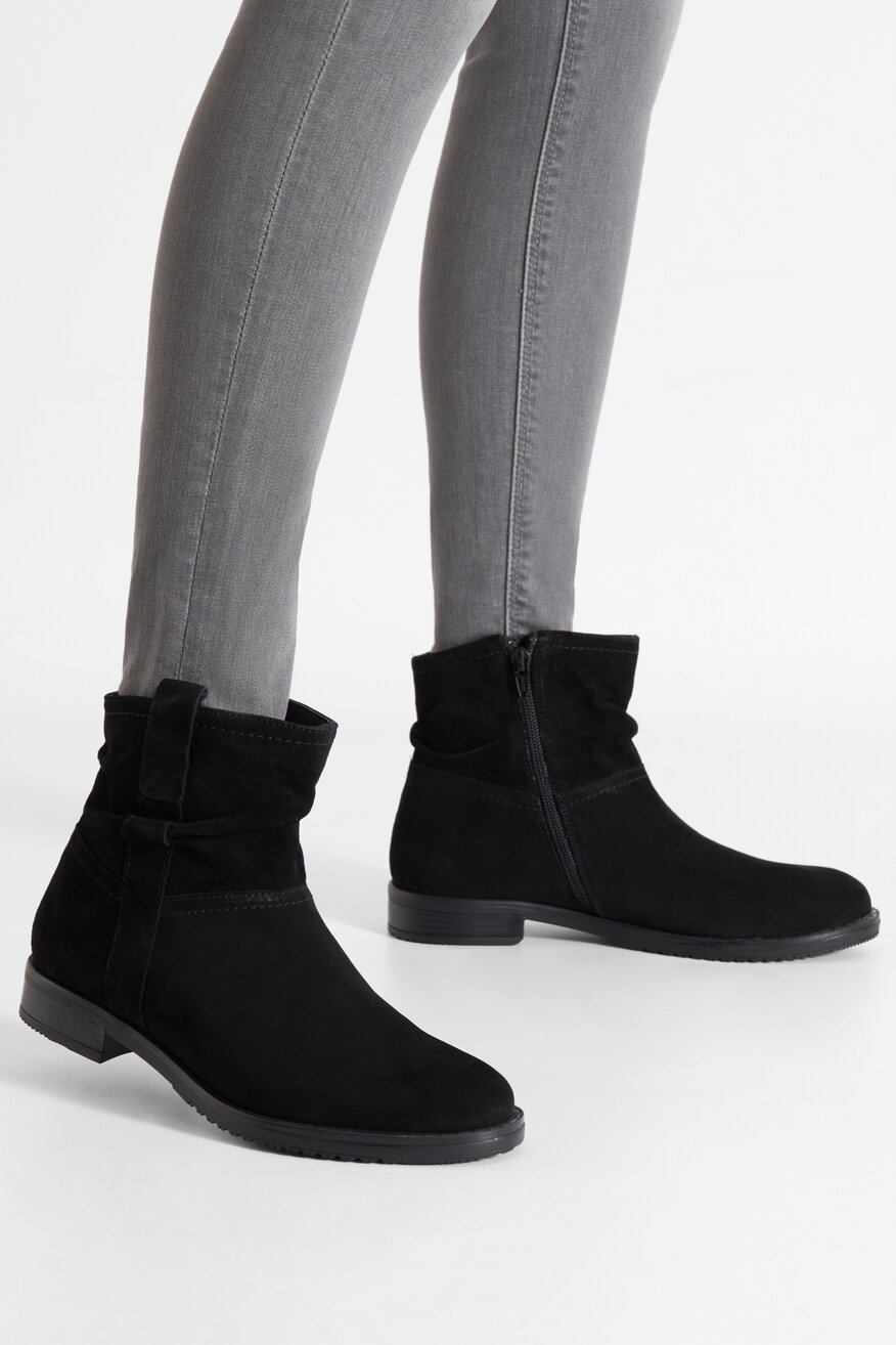 Botki skórzane ocieplane