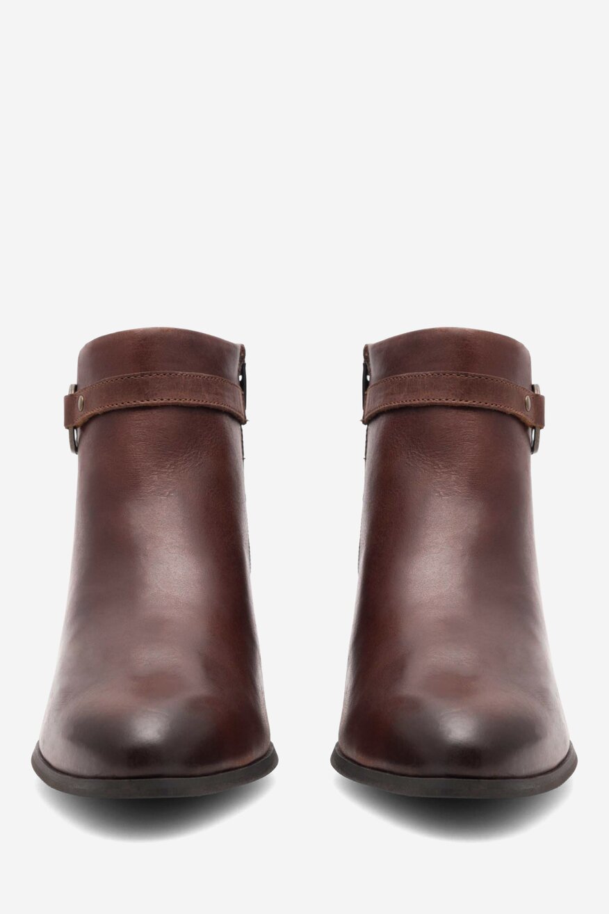 Botki skórzane ocieplane