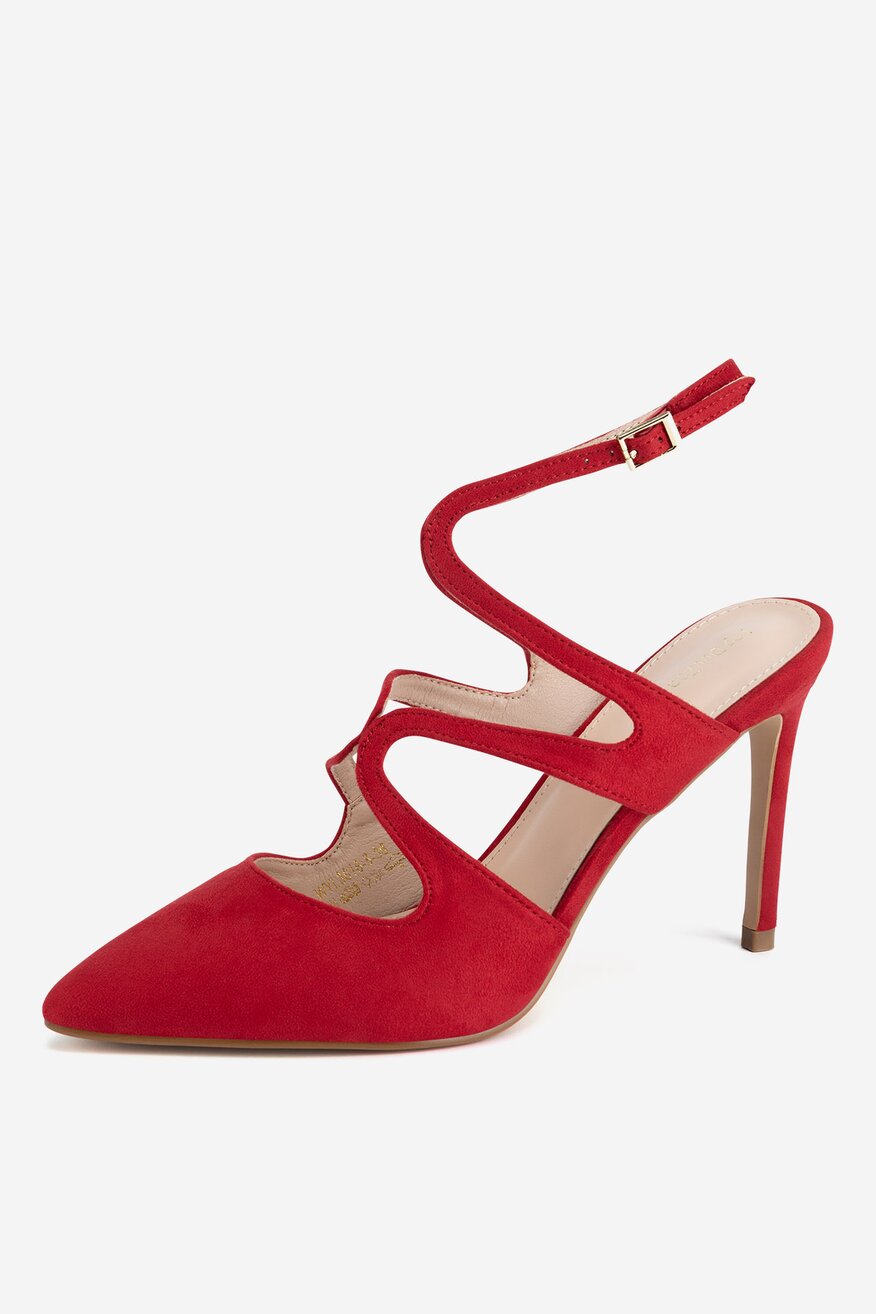 Szpilki z odkrytą piętą