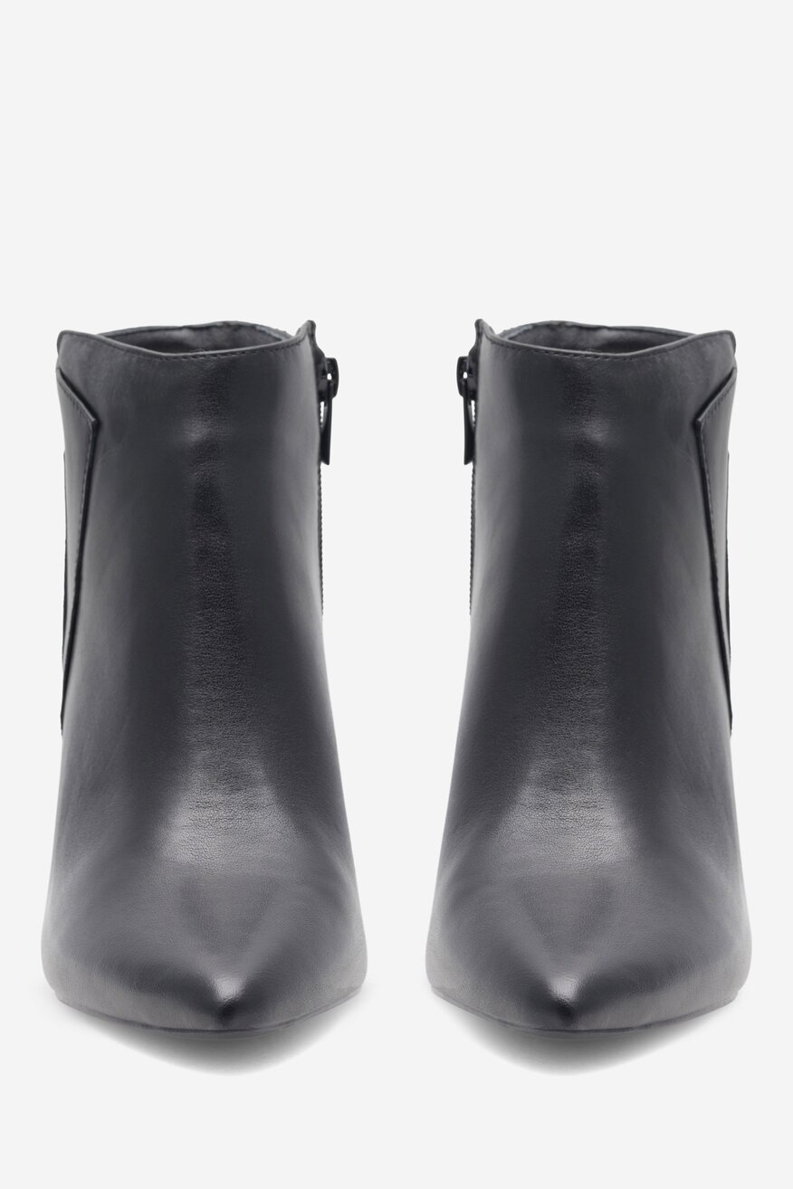 Botki skórzane na szpilce