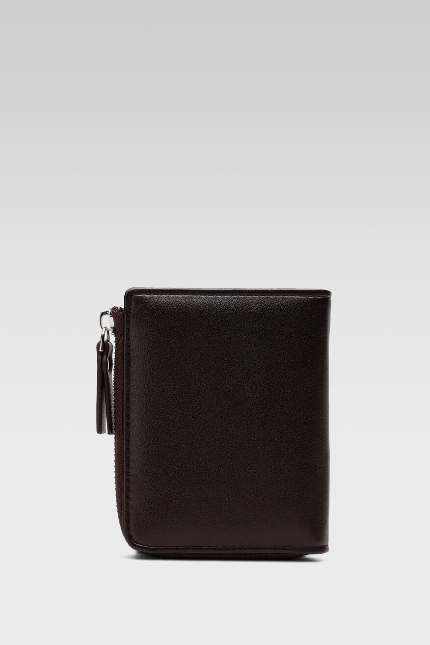 Duży portfel męski brązowy