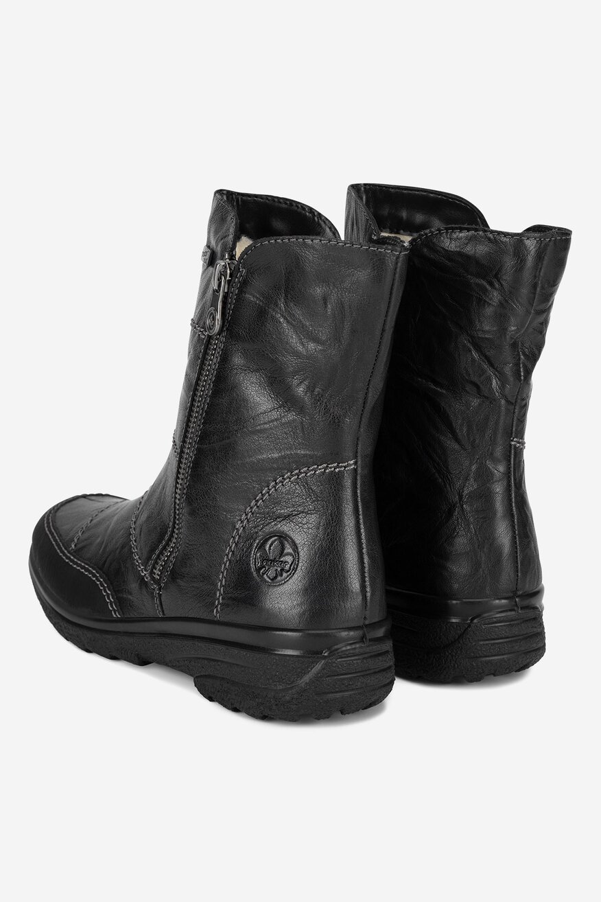 Botki skórzane ocieplane