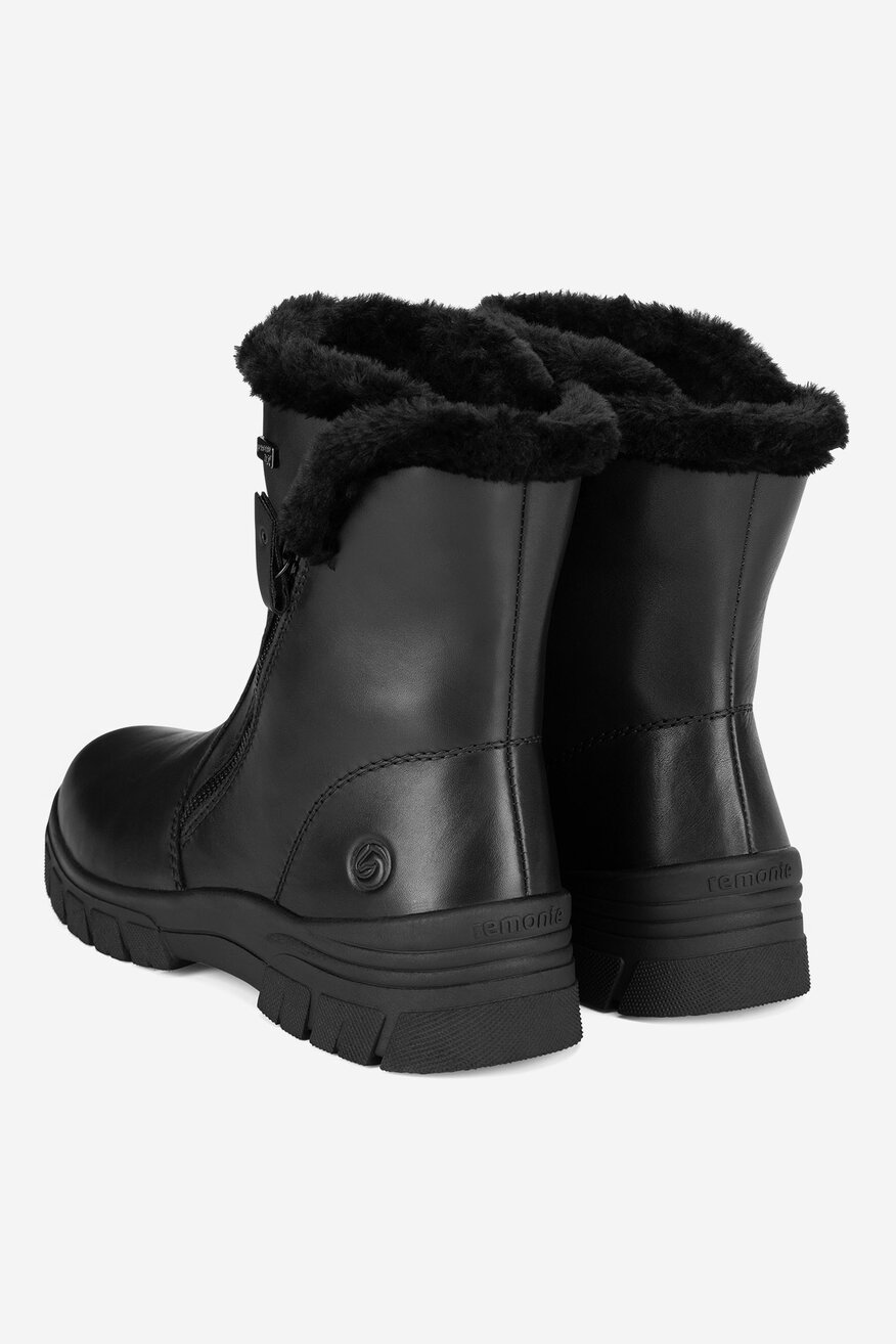 Botki skórzane ocieplane