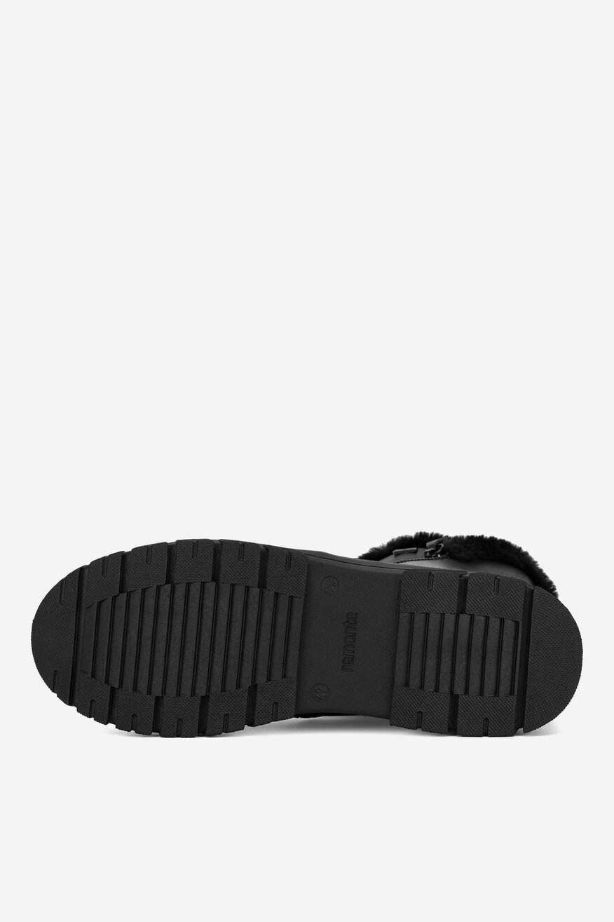 Botki skórzane ocieplane