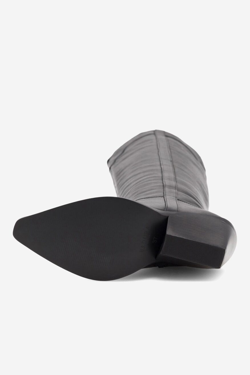 Kowbojki skórzane wysokie