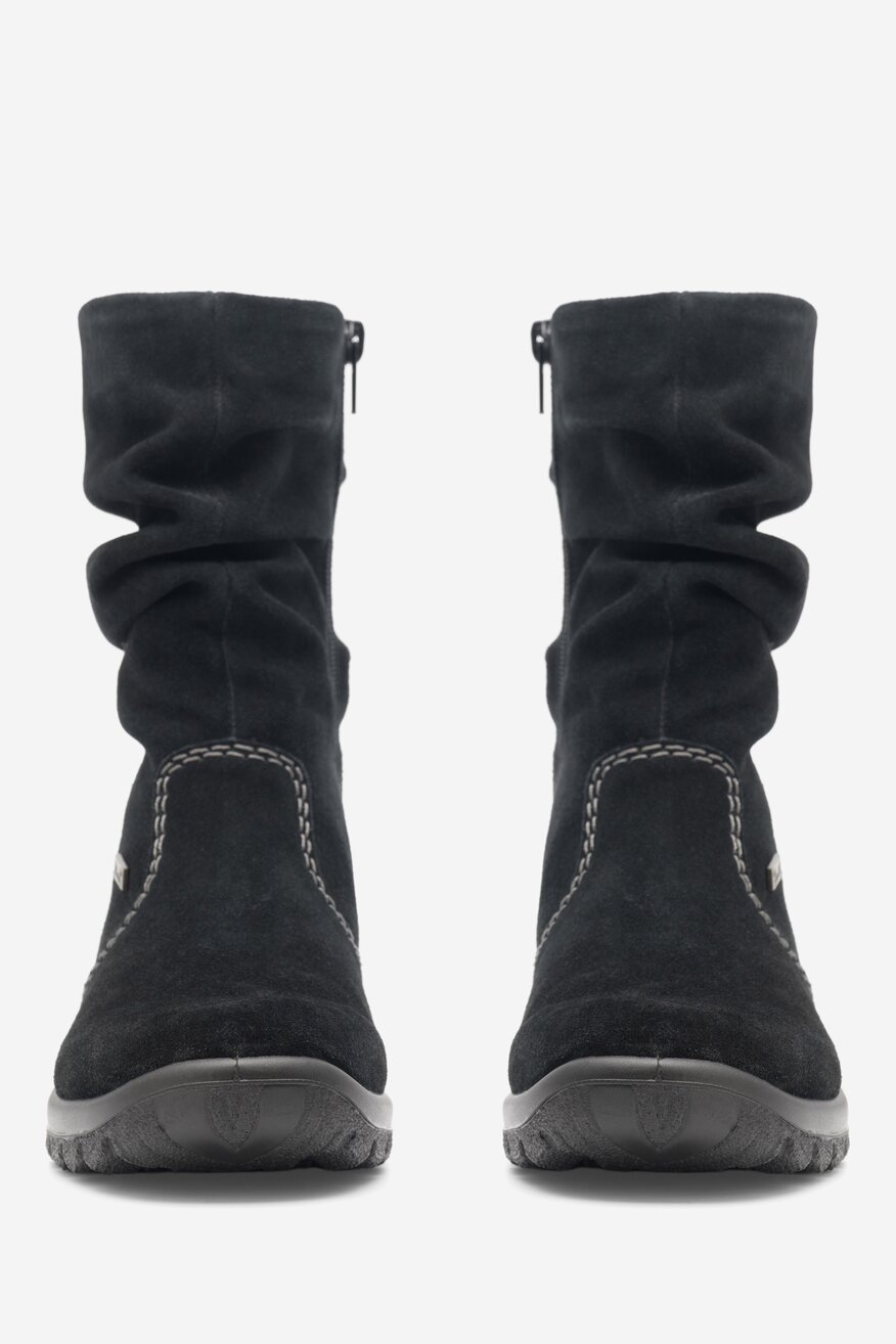Botki skórzane ocieplane