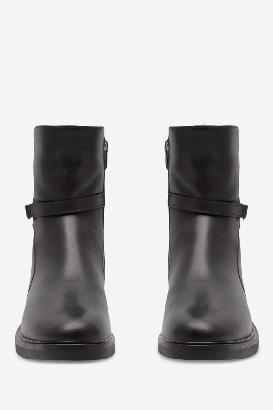 Botki skórzane ocieplane