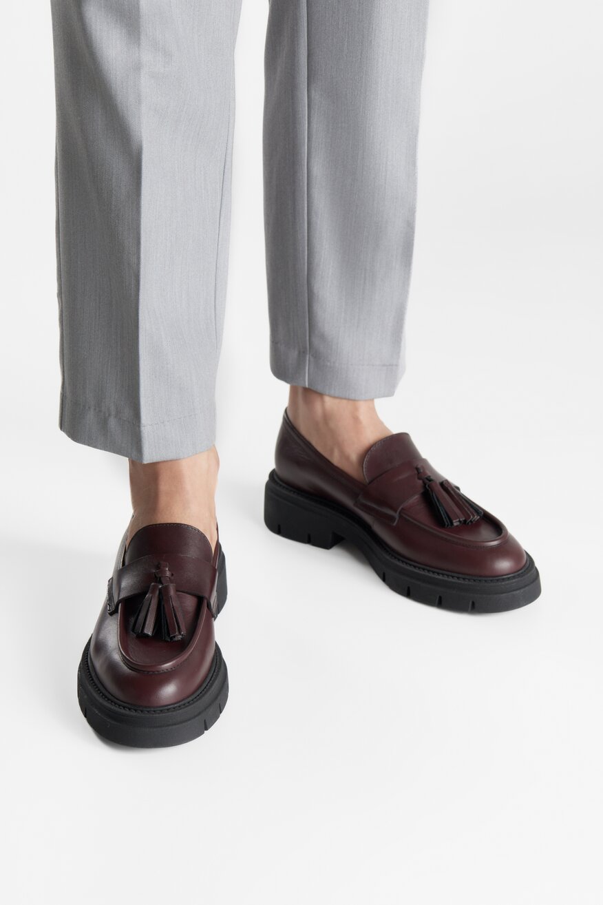 Loafersy skórzane