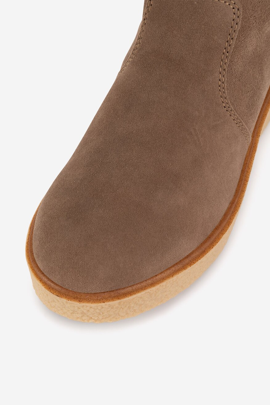 Botki skórzane ocieplane