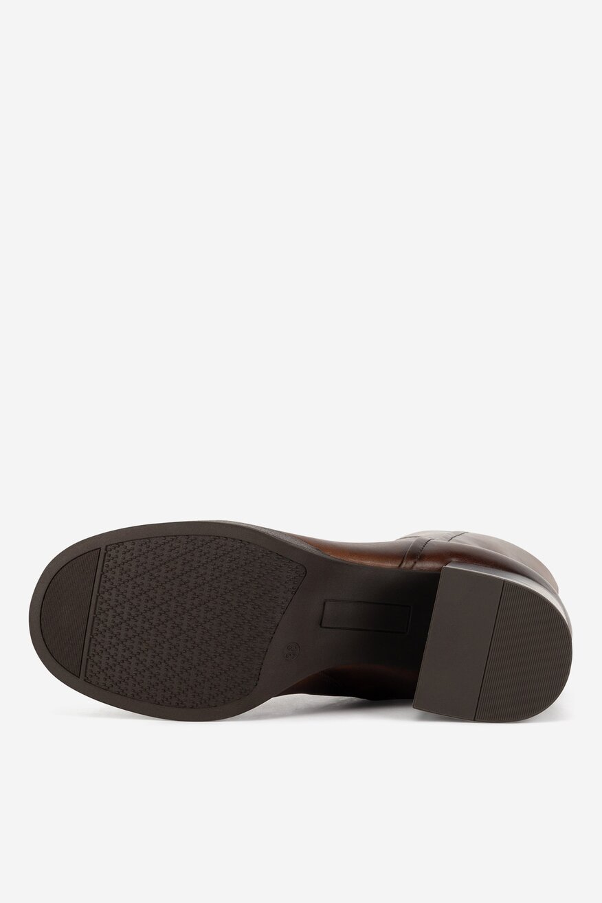 Botki skórzane ocieplane