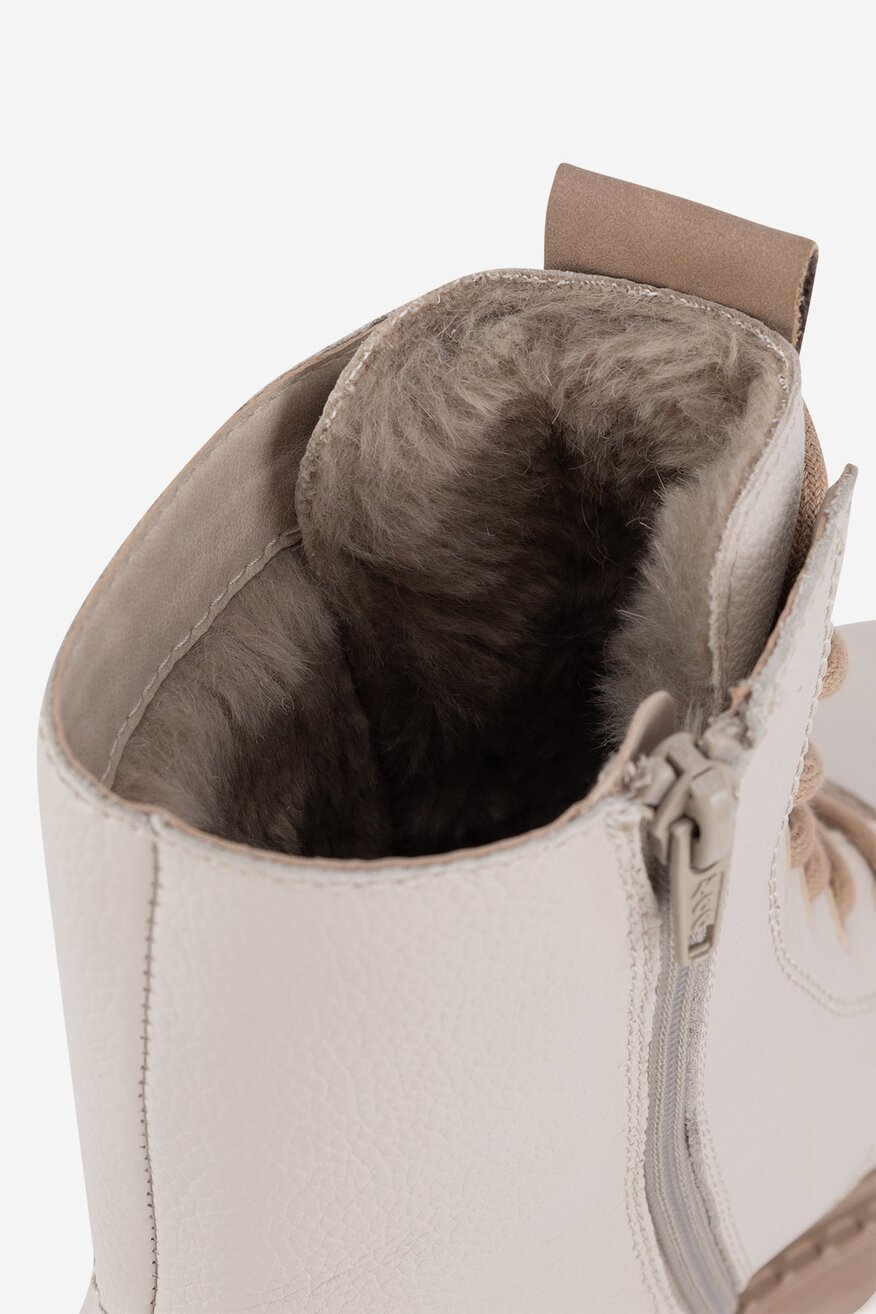 Trzewiki skórzane ocieplane