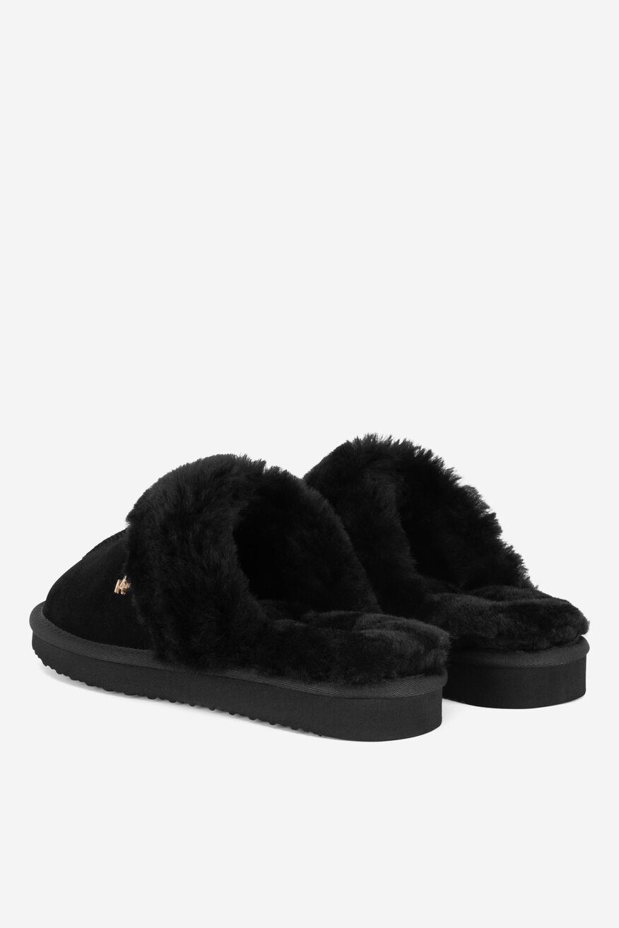 Kapcie skórzane ocieplane