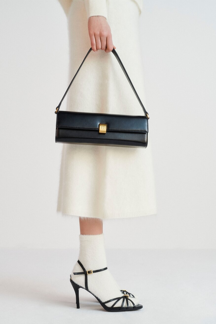 Sandały skórzane na szpilce