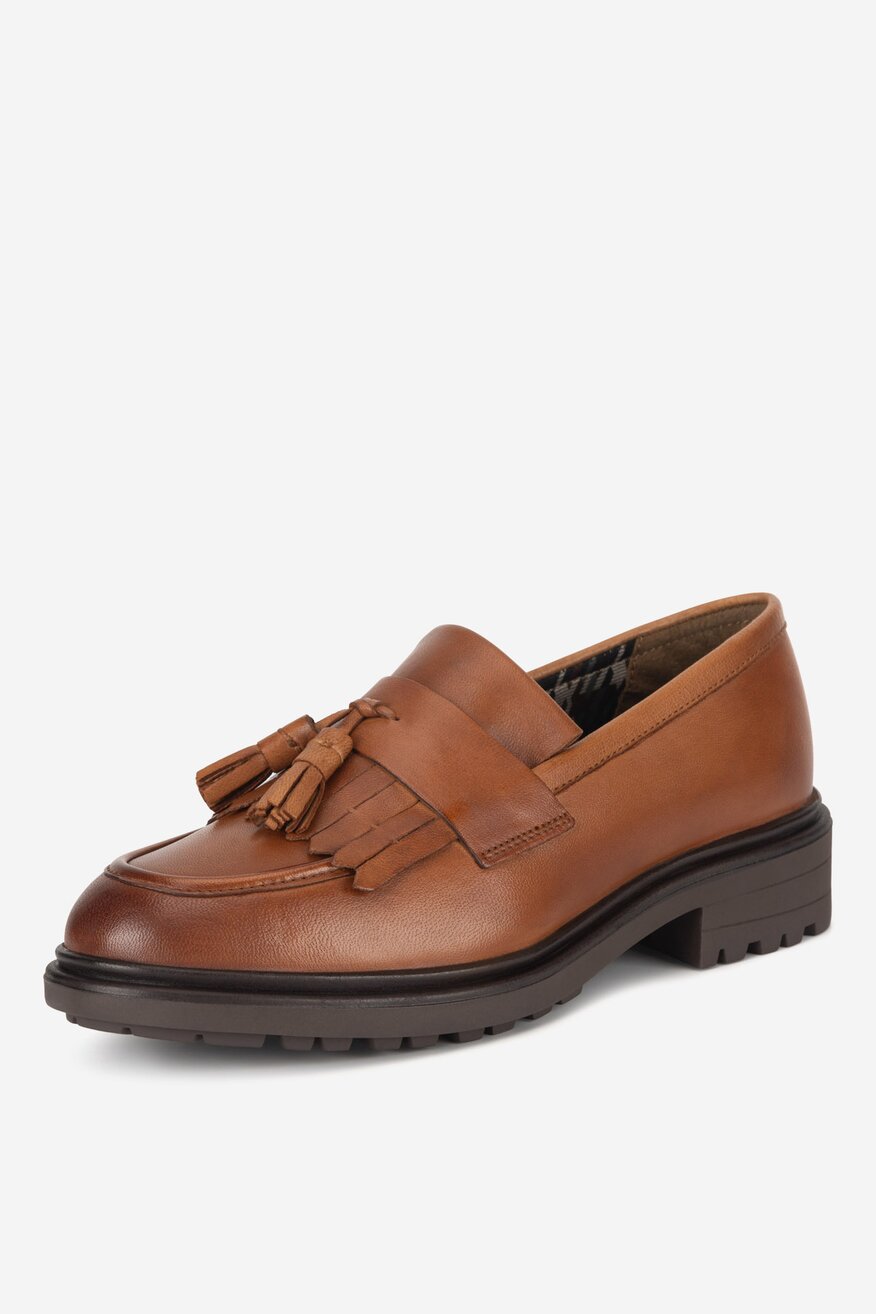 Loafersy skórzane