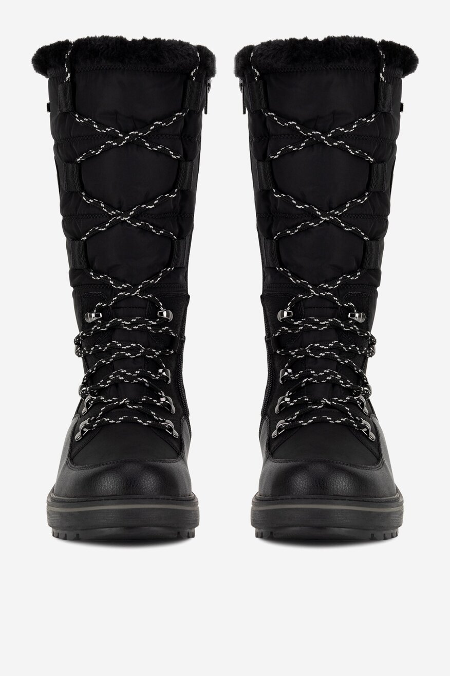 Śniegowce skórzane ocieplane