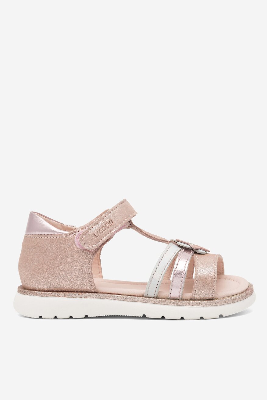 Sandały skórzane na rzepy