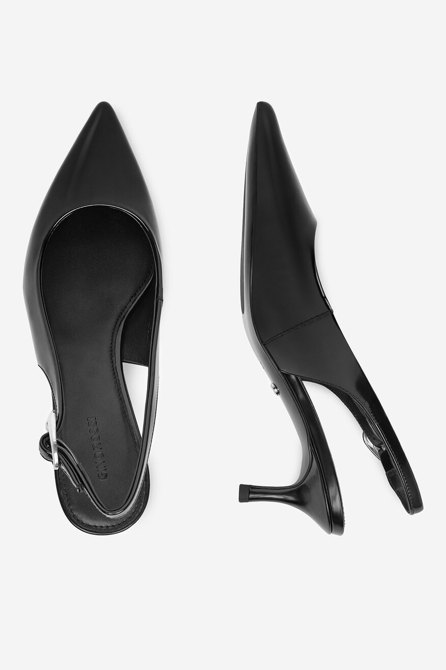 Czółenka skórzane