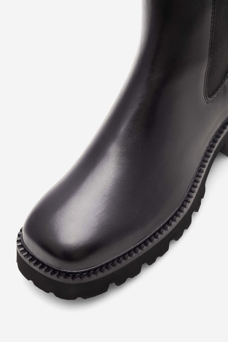 Botki skórzane ocieplane