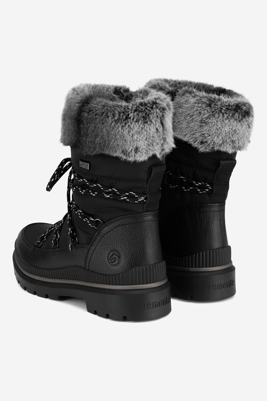 Śniegowce skórzane ocieplane