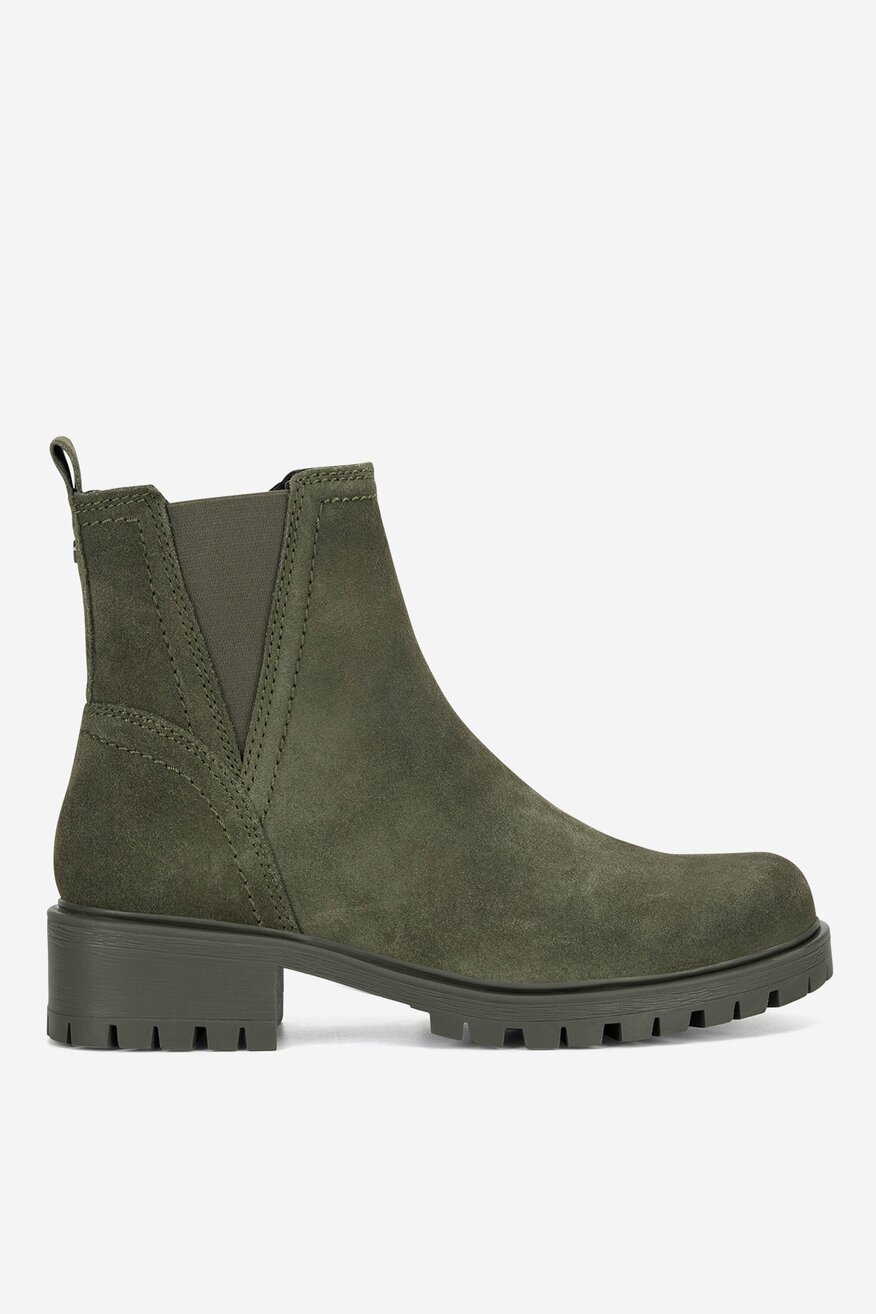 Botki skórzane ocieplane