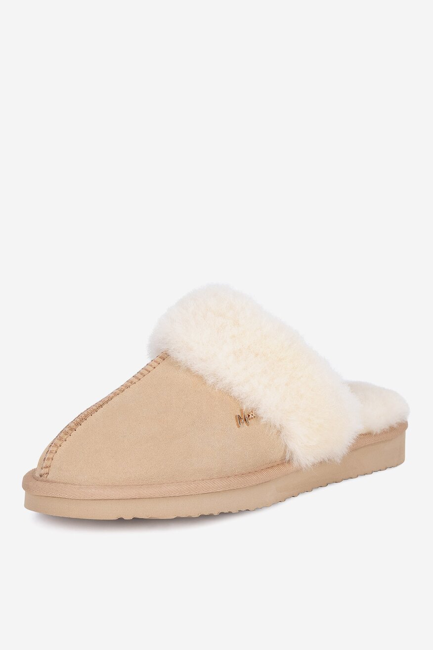 Kapcie skórzane ocieplane